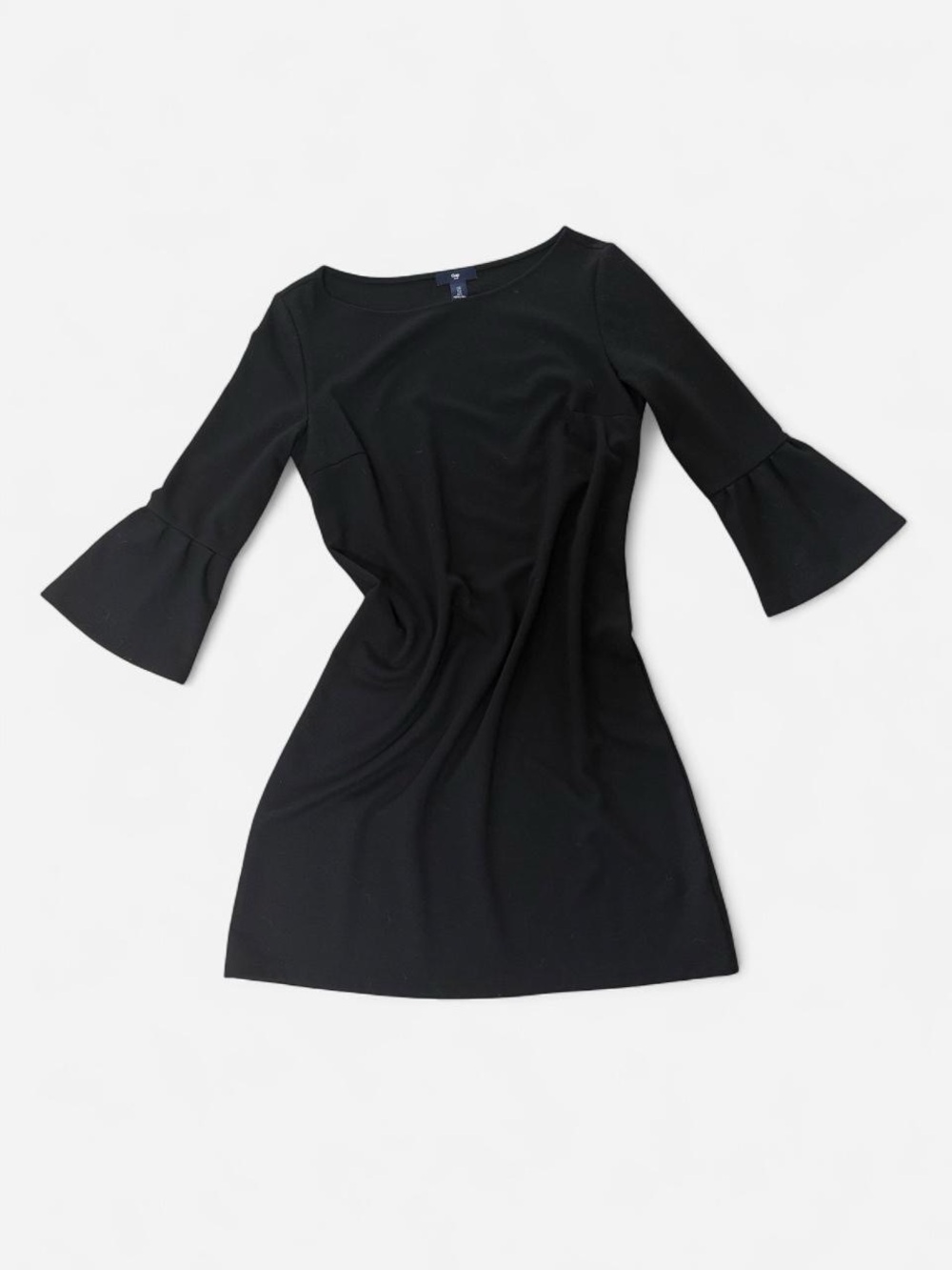 GAP Black Mini Dress with Bell Sleeves
